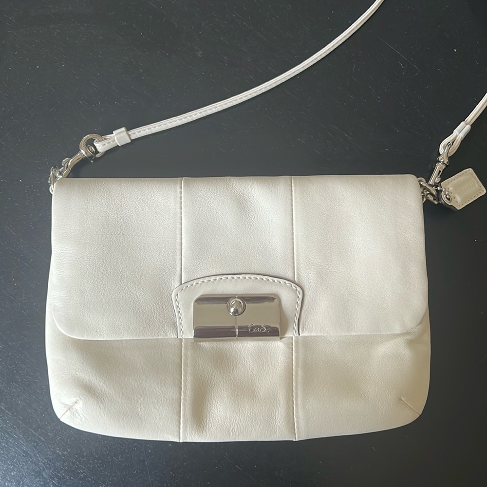Coach off-white cross body or clutch